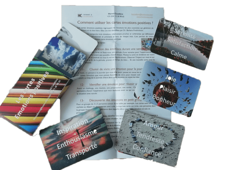 Cartes émotions positives étui et règles petit