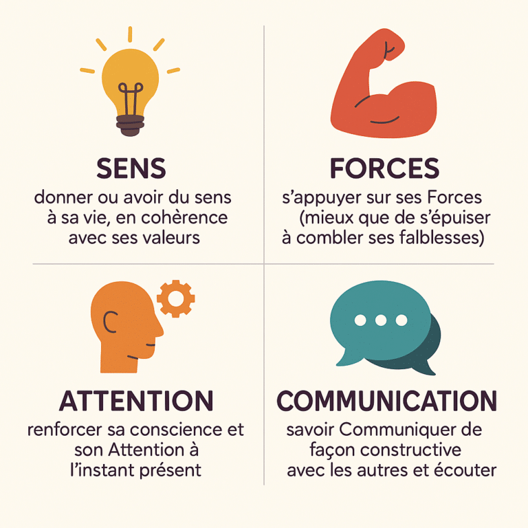 4 points du bien etre
